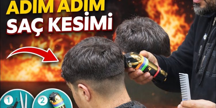 Makine + Makas Tekniği ile Adım Adım Saç Kesimi